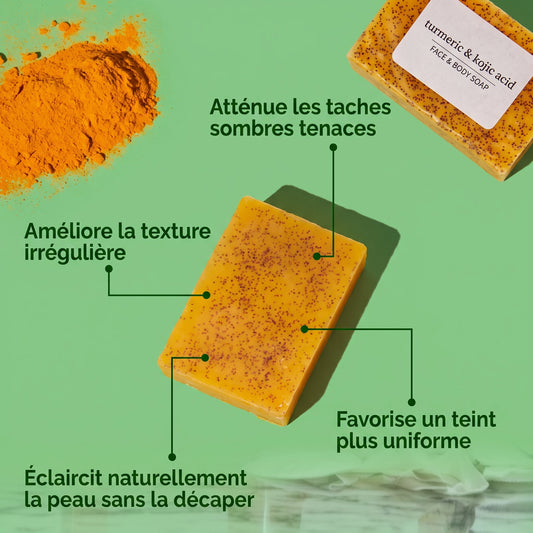 Savon Éclat Curcuma & Acide Kojique — Belvia
