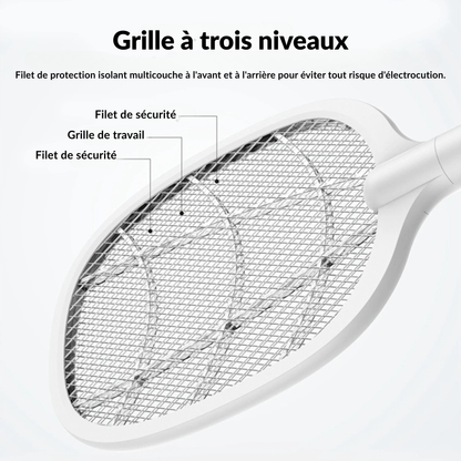 Belvia™ - Raquette Électrique Anti-Moustique